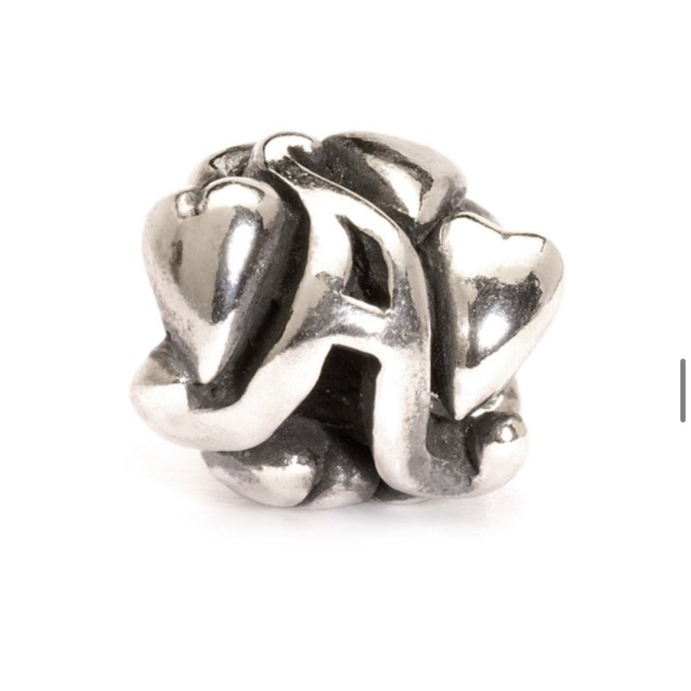 NEW Trollbeads “Letter Bead, A” Silver Charm Bead (Retired 2021)
